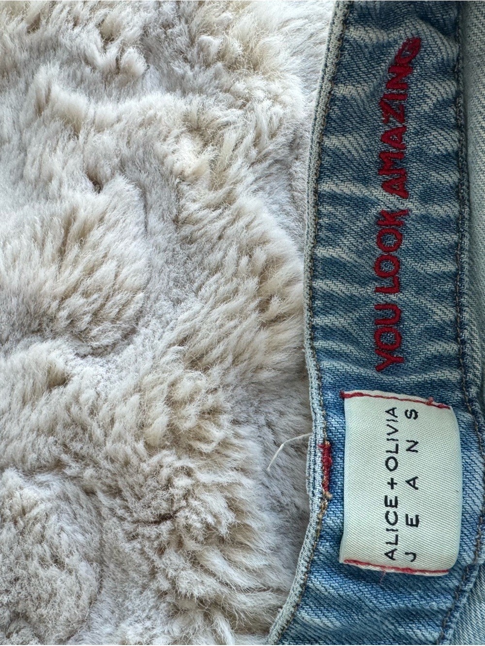 Alice + Olivia Light Blue Distressed Denim Cutoff Shorts - Picture 3 of 4